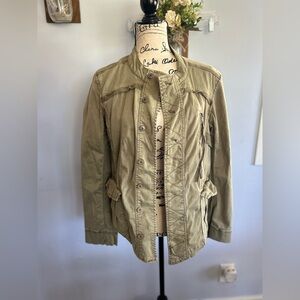 Marrakech by Anthropologie utility jacket stretch asymmetrical urban fashion